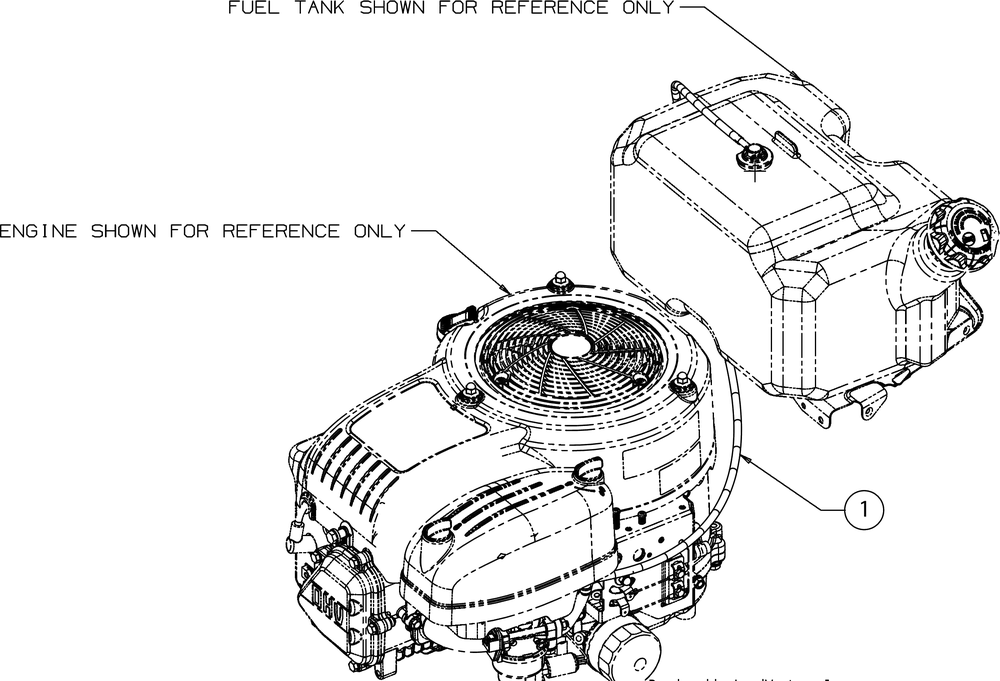 Fuel Line Diagram and Parts List for XT1-LT42C (13A8A1CS010)(2016) Cub Cadet Lawn Tractor